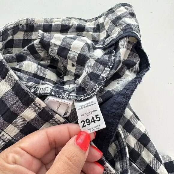 Ann Taylor Loft Shorts Size 14 Plaid Blue Sailor Preppy Summer Gingham Nautical - Picture 4 of 11